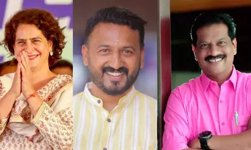 Kerala : प्रियंका की नजरें भारी जीत पर राहुल ने पलक्कड़ में भाजपा को हराया Kerala : प्रियंका की नजरें भारी जीत पर राहुल ने पलक्कड़ में भाजपा को हराया