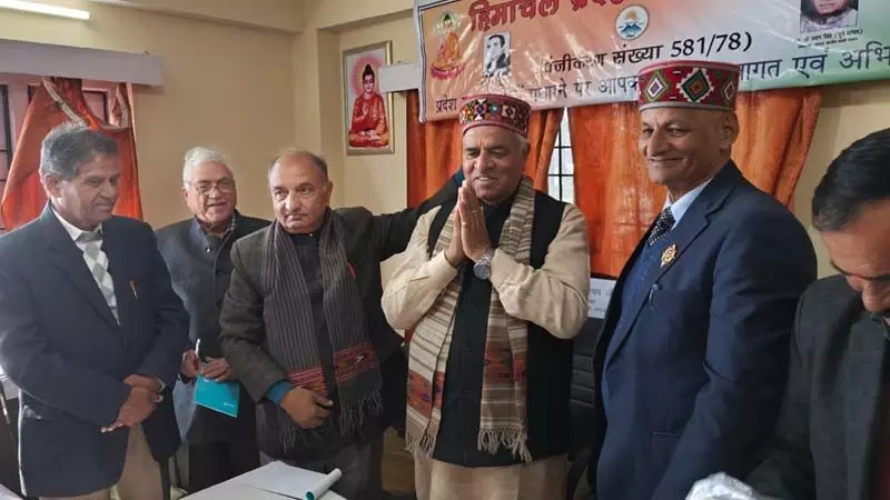 Shimla पहुंचे कोली समाज के राष्ट्रीय अध्यक्ष वीरेंद्र कश्यप