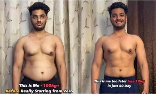 50 दिनों में 12 किलो वजन कम करने वाले व्यक्ति , shares his diet