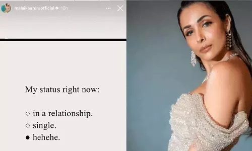 Malaika Arora ने रहस्यमयी पोस्ट में बताया अपना फिलहाल रिलेशनशिप स्टेटस Malaika Arora ने रहस्यमयी पोस्ट में बताया अपना फिलहाल रिलेशनशिप स्टेटस