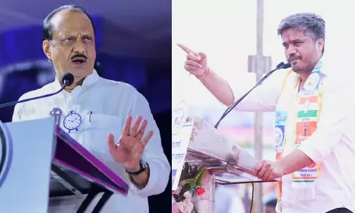 रोहित पवार ने अजित पवार के पैर पकड़कर कहा, काका मेरे..., मिटकरी गैंग