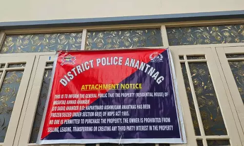 पुलिस ने अनंतनाग में NDPS अधिनियम के तहत 1.6 करोड़ रुपये की संपत्ति जब्त की