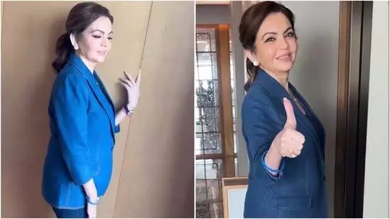 Nita Ambani आईपीएल नीलामी के दूसरे दिन बॉस एनर्जी लेकर आईं