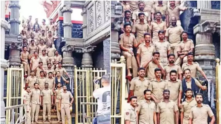 18वीं मंजिल पर पुलिसकर्मियों का फोटोशूट, ADGP ने मांगी रिपोर्ट