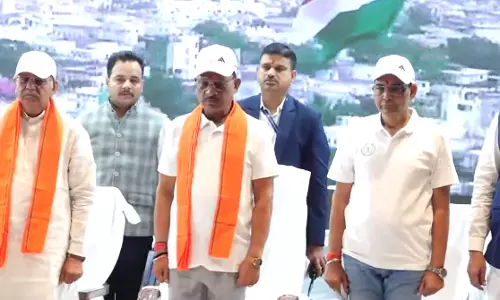 संविधान दिवस पर निकली पदयात्रा में शामिल हुए CM विष्णुदेव साय