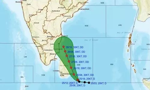 Cyclone Fengal: श्रीलंका और तमिलनाडु की ओर Cyclone Fengal: श्रीलंका और तमिलनाडु की ओर