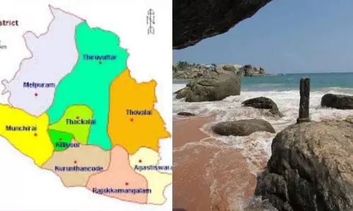 Kanyakumari बीच पर कौन है? सीप और शंख शरीर से ढंके हुए Kanyakumari बीच पर कौन है? सीप और शंख शरीर से ढंके हुए