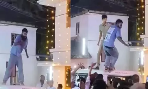 Kerala के त्रिशूर में युवकों ने पुलिस पर हमला किया