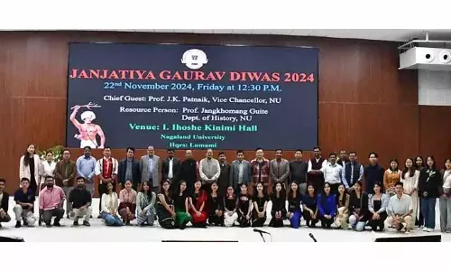 Nagaland विश्वविद्यालय लुमामी, एसजेयू ने जनजातीय गौरव दिवस मनाया