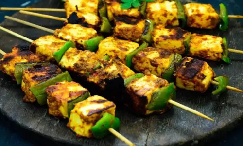 तिरंगा पनीर शहजादी टिक्का रेसिपी