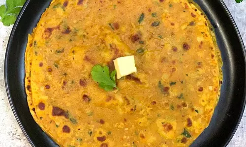 कुरकुरे शकरकंद पराठा रेसिपी