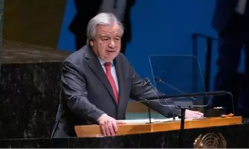 Antonio Guterres ने शांति का आह्वान किया, संयुक्त राष्ट्र के मूल्यों को कायम रखा