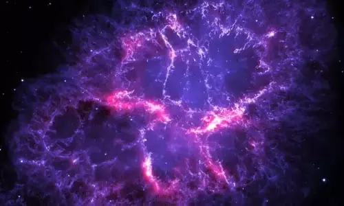 Crab Nebula से अजीब ज़ेबरा पैटर्न आ रहा: भौतिक ने इसका कारण पता किया Crab Nebula से अजीब ज़ेबरा पैटर्न आ रहा: भौतिक ने इसका कारण पता किया
