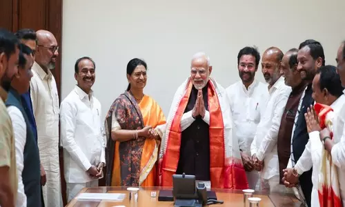 PM Modi ने तेलंगाना BJP सांसदों, विधायकों से की मुलाकात