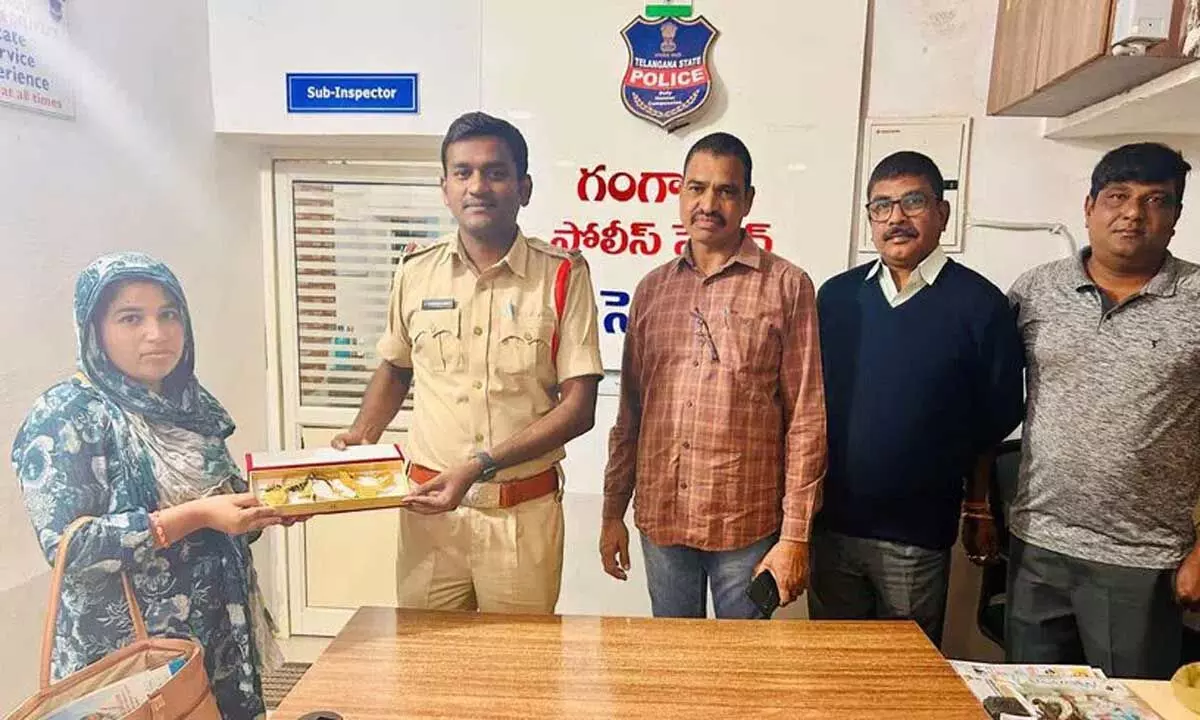 Karimnagar: गंगाधारा पुलिस ने खोए हुए दस तोला सोने के आभूषणों का पता लगाया