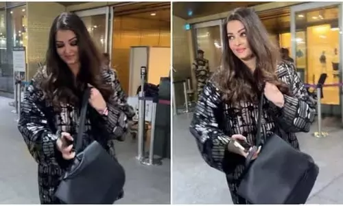Aishwarya Rai का स्टेपल ब्लैक फिट एयरपोर्ट पर फिर दिखा