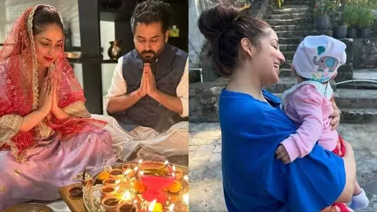 Yami Gautam, पहली तस्वीर में बेटे वेदविद को गोद में लिए हुए