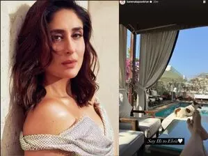 Kareena Kapoor अपने प्यारे दोस्त के साथ पूल के किनारे आराम से दिन बिताती हुई