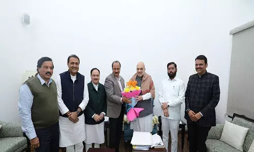 Maharashtra में सरकार गठन से पहले महायुति नेताओं ने अमित शाह और जेपी नड्डा से मुलाकात की