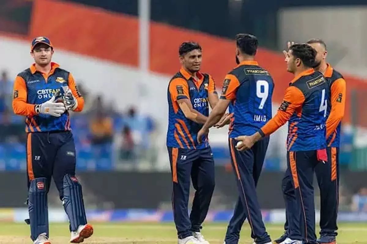 Abu Dhabi T10:मॉरिसविले सैम्प आर्मी ने जीत का सिलसिला जारी रखा