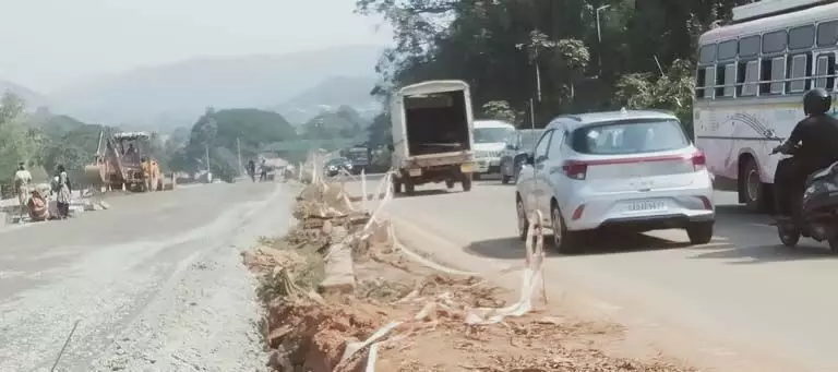 NH फोर-लेन चौड़ीकरण कार्य से स्थानीय लोगों में सुरक्षा संबंधी चिंताएं बढ़ीं