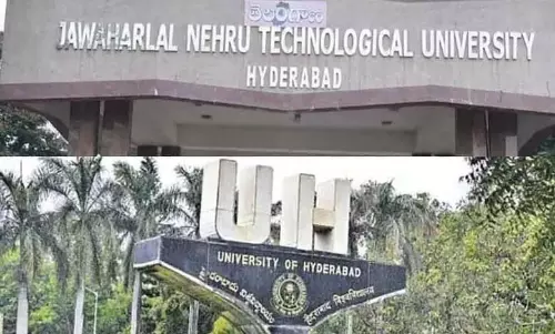 JNTUH and UoH ने हरित प्रौद्योगिकियों के लिए समझौता ज्ञापन पर हस्ताक्षर किए JNTUH and UoH ने हरित प्रौद्योगिकियों के लिए समझौता ज्ञापन पर हस्ताक्षर किए