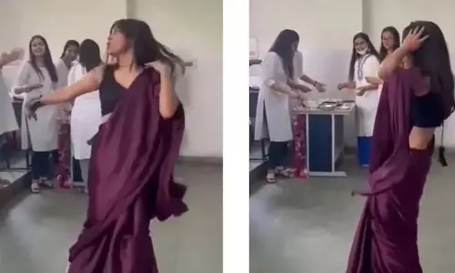 भोजपुरी गाने पर मैडम ने लगाए ठुमके, जमकर वायरल हुआ डांस VIDEO