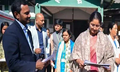 केंद्रीय मंत्री Annapurna Devi ने मेघालय के री भोई जिले का दौरा किया केंद्रीय मंत्री Annapurna Devi ने मेघालय के री भोई जिले का दौरा किया