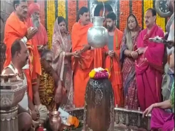 JP Nadda, सीएम मोहन यादव ने उज्जैन के महाकाल मंदिर में पूजा-अर्चना की