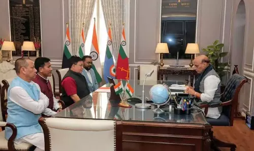 Assam :  बीटीसी प्रमुख प्रमोद बोरो ने नई दिल्ली में रक्षा मंत्री राजनाथ सिंह से मुलाकात की
