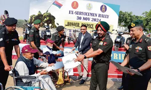 Haryana :  सेना ने हिसार सैन्य स्टेशन पर पूर्व सैनिकों की रैली का आयोजन