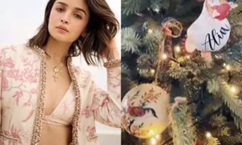 Alia Bhatt ने दिसंबर की शुरुआत राहा के नाम का क्रिसमस ट्री लगाकर की