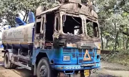 Ranchi: अपराधियों ने कंस्ट्रक्शन साइट पर की फायरिंग, वाहन को जलाया