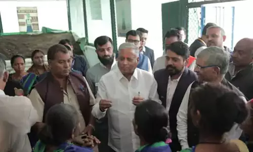 कोरबा में SLRM सेंटर और NTPC पहुंचे केंद्रीय रेल राज्य मंत्री वी सोमन्ना