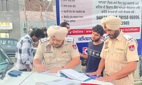 Jalandhar: यातायात नियमों का उल्लंघन करने वालों पर पुलिस ने कसी नकेल