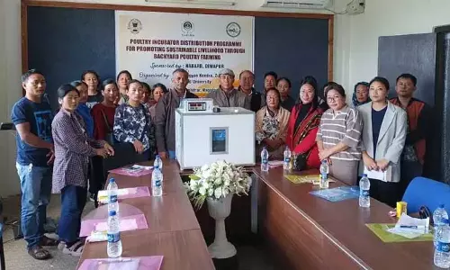 Nagaland : किसानों को पोल्ट्री इनक्यूबेटर वितरित किये गये Nagaland : किसानों को पोल्ट्री इनक्यूबेटर वितरित किये गये