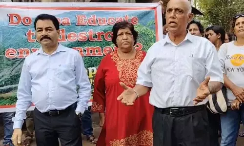 GOA: थिविम में निजी विश्वविद्यालय का विरोध जारी