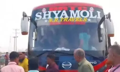 Tripura के मंत्री का आरोप, कोलकाता जा रही भारतीय बस पर बांग्लादेश में हमला Tripura के मंत्री का आरोप, कोलकाता जा रही भारतीय बस पर बांग्लादेश में हमला