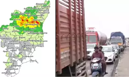 Chennai: 300 साल में नहीं देखी बारिश.. त्रिची-चेन्नई नेशनल हाईवे पर बाढ़ Chennai: 300 साल में नहीं देखी बारिश.. त्रिची-चेन्नई नेशनल हाईवे पर बाढ़