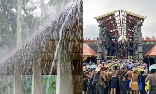Sabarimala यात्रा पर जा रहे श्रद्धालु: सन्निथन में सफ़ेद बारिश.. Sabarimala यात्रा पर जा रहे श्रद्धालु: सन्निथन में सफ़ेद बारिश..