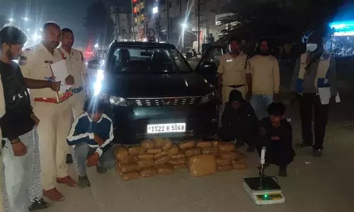 साइबराबाद SOT पुलिस ने 17.85 लाख रुपये का गांजा जब्त किया