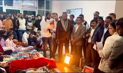 Meghalaya भाजपा नेताओं ने एनईआईएएच के प्रदर्शनकारी पीजी छात्रों से मुलाकात की Meghalaya भाजपा नेताओं ने एनईआईएएच के प्रदर्शनकारी पीजी छात्रों से मुलाकात की