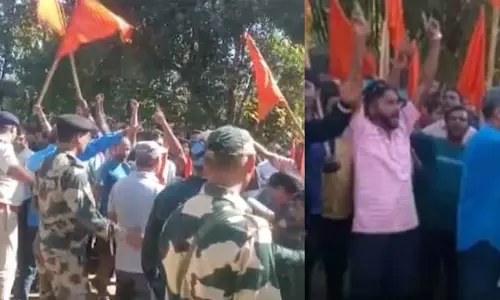 Tripura : बांग्लादेश में हिंदू अल्पसंख्यकों पर अत्याचार के खिलाफ अगरतला में विरोध प्रदर्शन