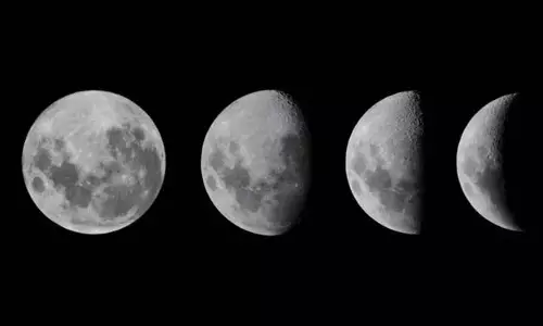 Moon Phase: अपने चंद्र चक्र के अमावस्या चरण में, 1% प्रकाशित