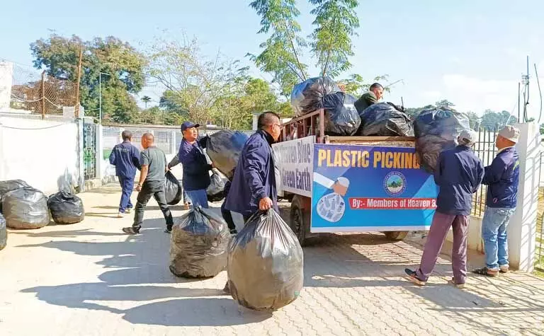 Assam :  हाफलोंग के हेवन ब्लू एथलेटिक क्लब ने प्रदूषण से निपटने के लिए