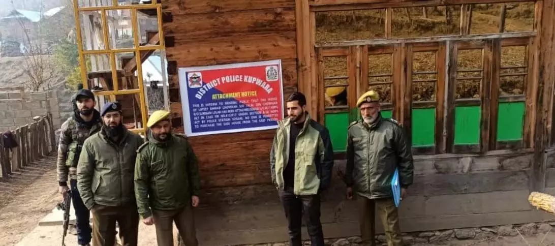 Kupwara में ड्रग तस्कर का आवासीय मकान कुर्क