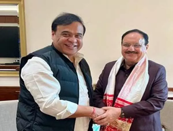 Assam CM ने जेपी नड्डा से मुलाकात की, निवेशक सम्मेलन में शामिल होने का निमंत्रण दिया