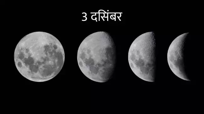 Moon Phase: अपने चंद्र चक्र के बढ़ते अर्धचंद्र चरण में, 4% प्रकाशित