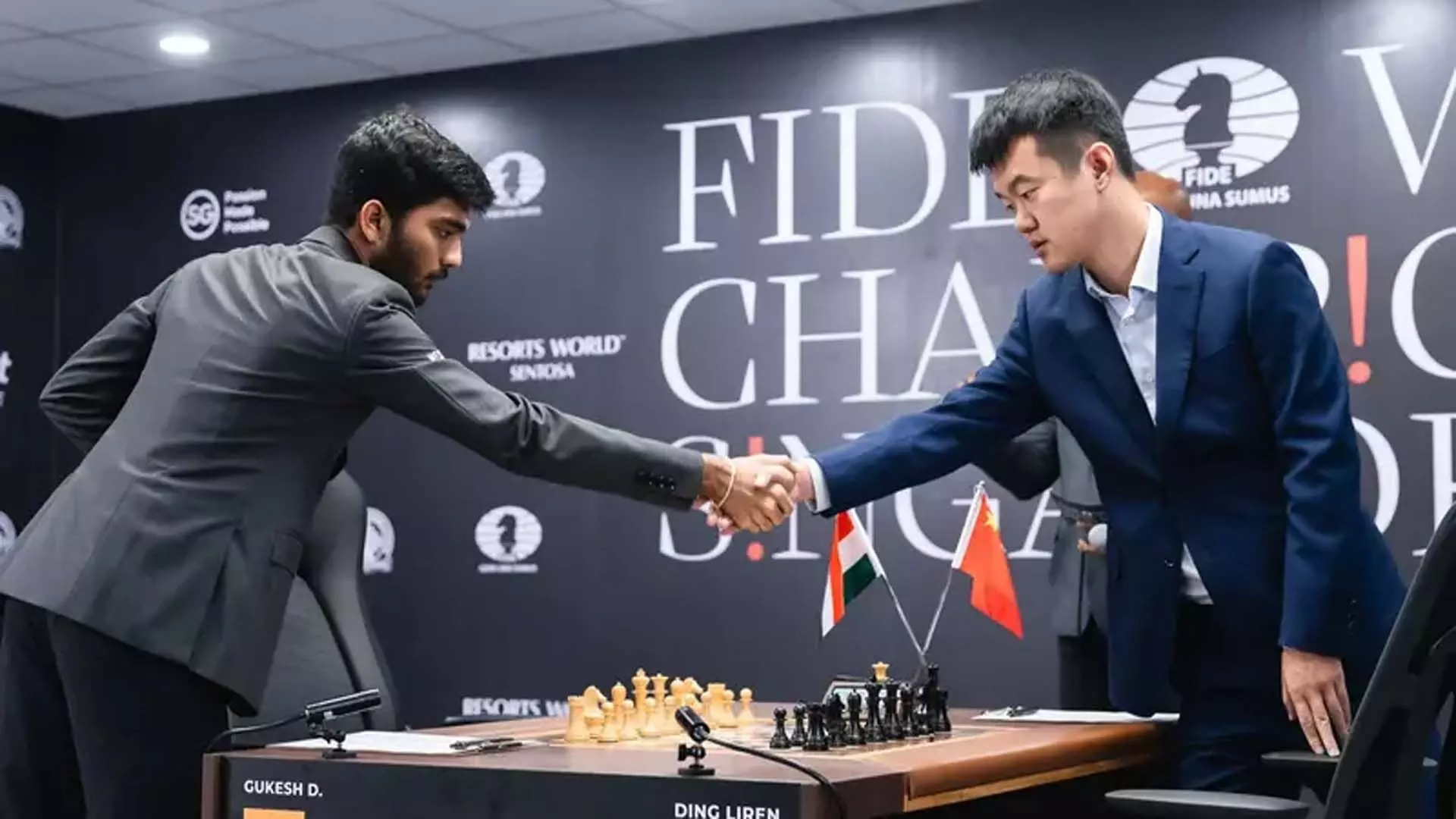 World Chess Championship: डी गुकेश, डिंग लिरेन ने सातवीं बाजी में एक और ड्रा खेला