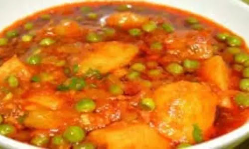 Recipe:आलू-मटर की चटपटी सब्जी